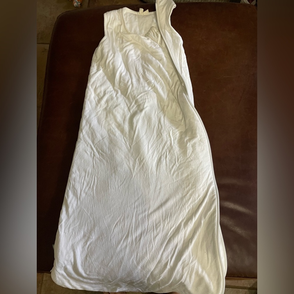 Kyte BABY White Sleep Sack with Side Zipper